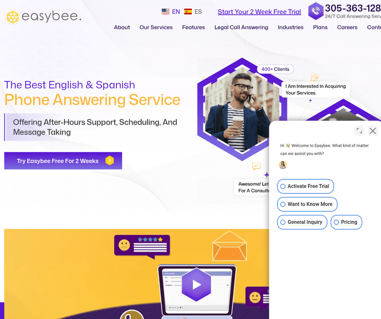 easybee answering service