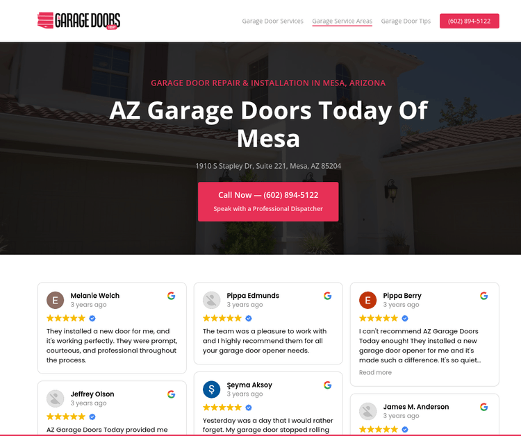 AZ Garage Doors Today Repair & Replace of Mesa