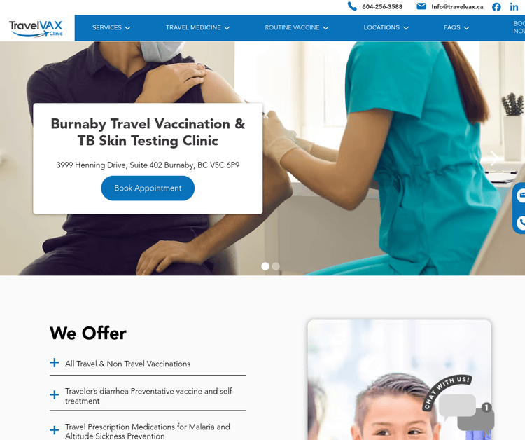 TravelVAX Burnaby - Travel Vaccination Clinic & TB Testing