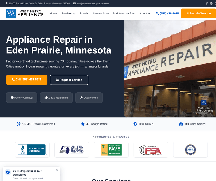 West Metro Appliance Repair
