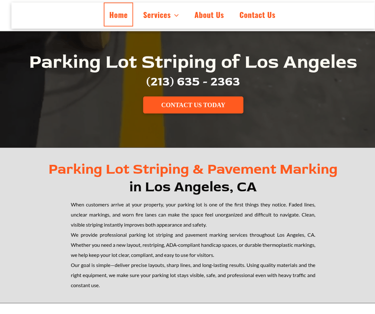 Parking Lot Striping of Los Angeles