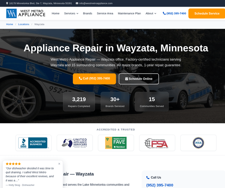 West Metro Appliance Repair