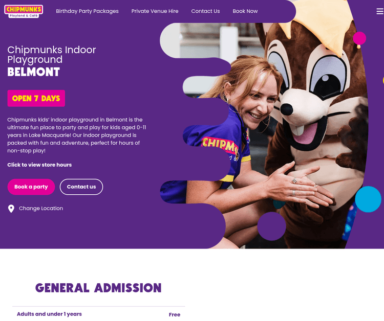 Chipmunks Playland & Café Belmont