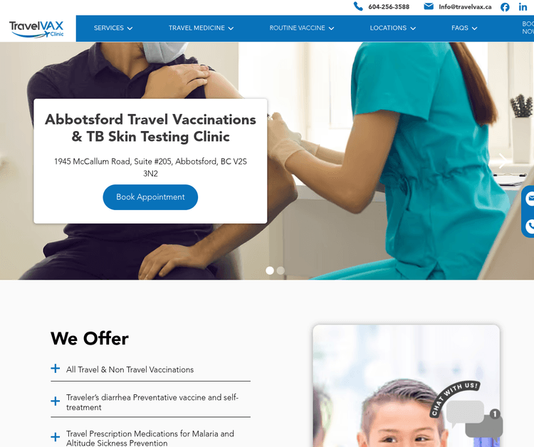TravelVAX Abbotsford - Travel Vaccination Clinic & TB Testing