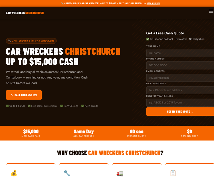 Car Wreckers Christchurch