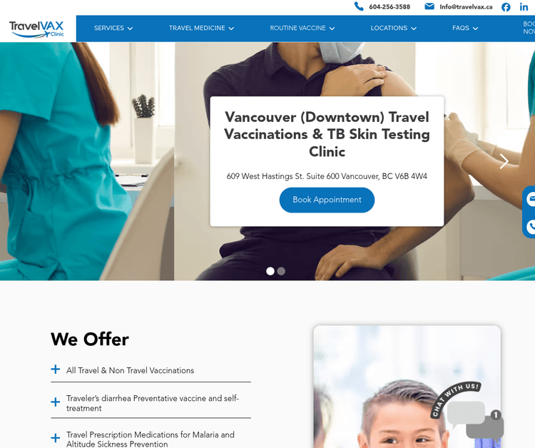 TravelVAX Downtown Vancouver - Travel Vaccination Clinic & TB Testing
