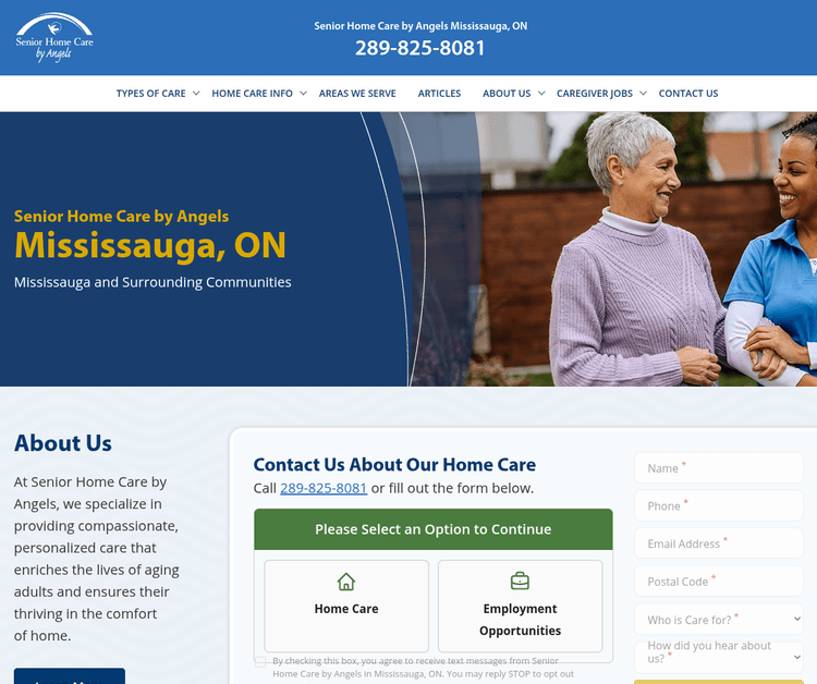Senior Home Care By Angels Mississauga