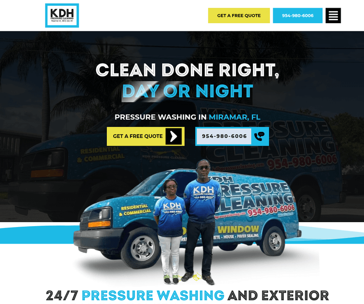 KDH PRESSURE CLEANING LLC