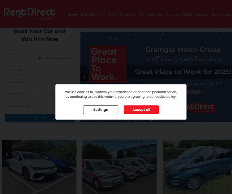 Rent Direct Car and Van Hire Huntingdon