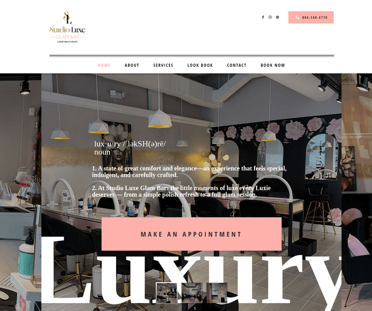 Studio Luxe Glam Bar