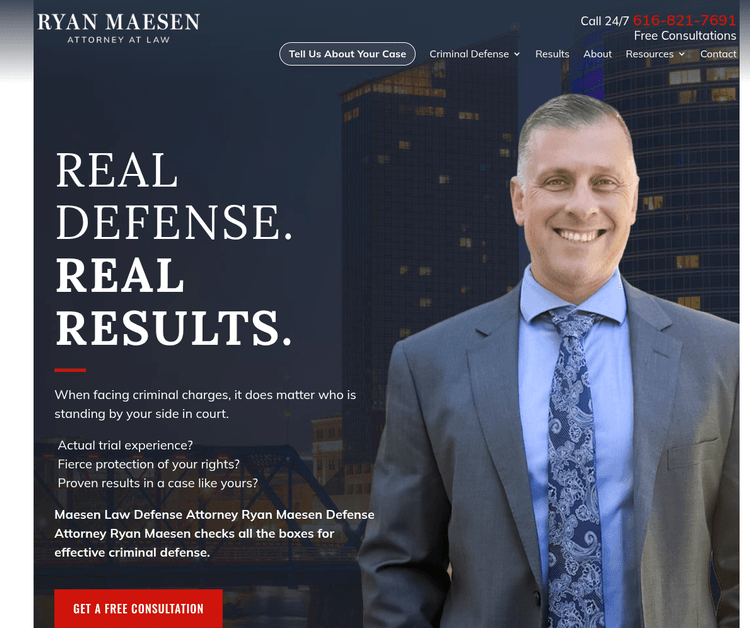 Maesen Law Defense Attorney Ryan Maesen