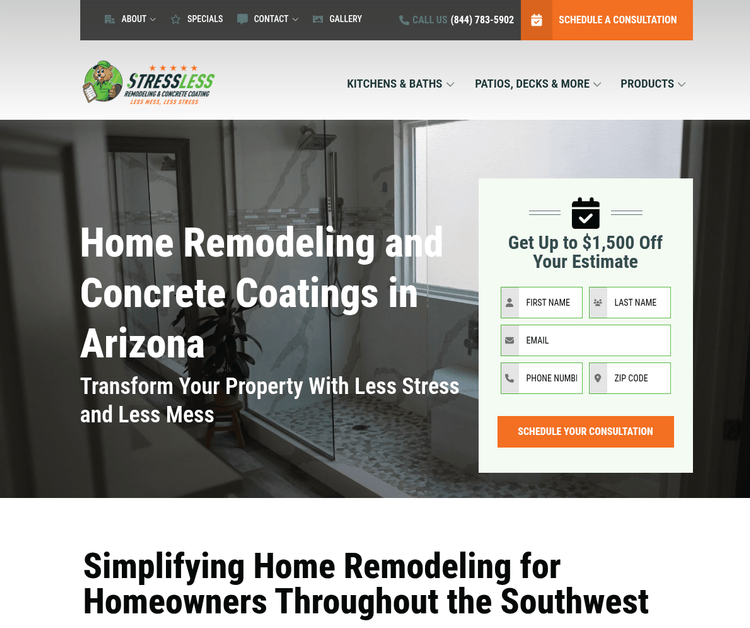 StressLess Remodeling Arizona