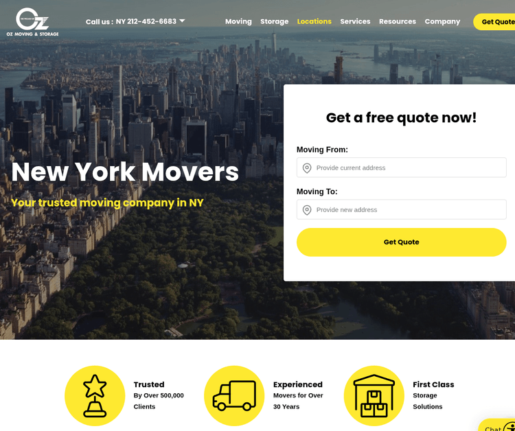 Trusted Moving Company in New York