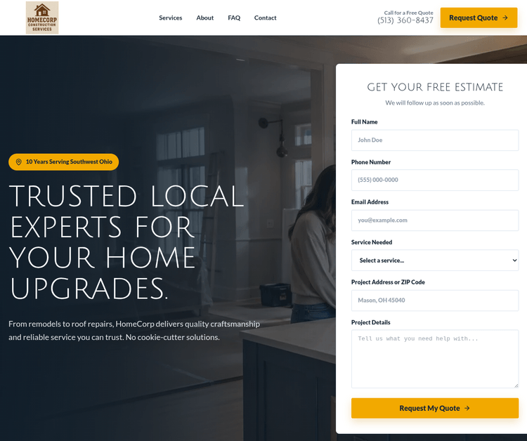 HomeCorp. Construction Services