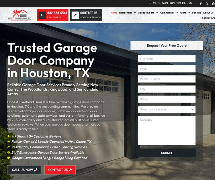 Honest Overhead Door, LLC