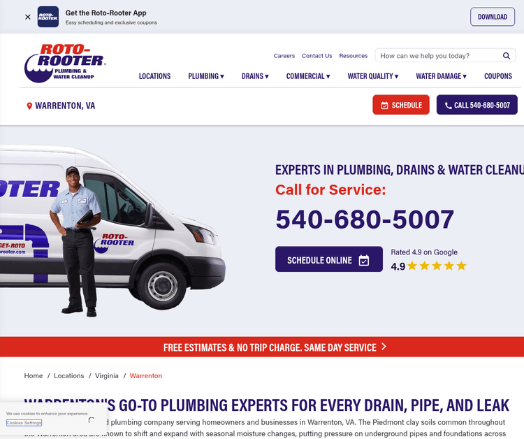 Roto-Rooter Plumbing & Water Cleanup