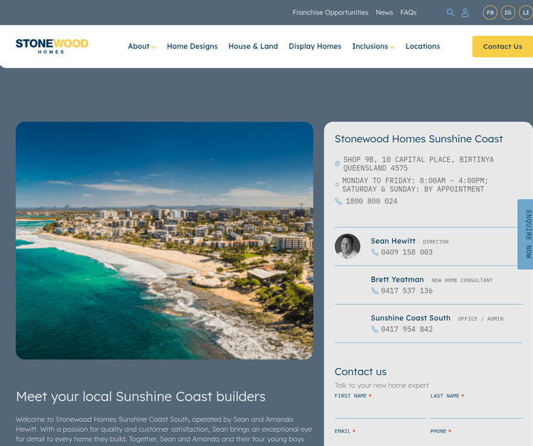 Stonewood Homes Sunshine Coast South