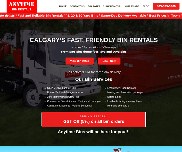 Anytime Bin Rentals