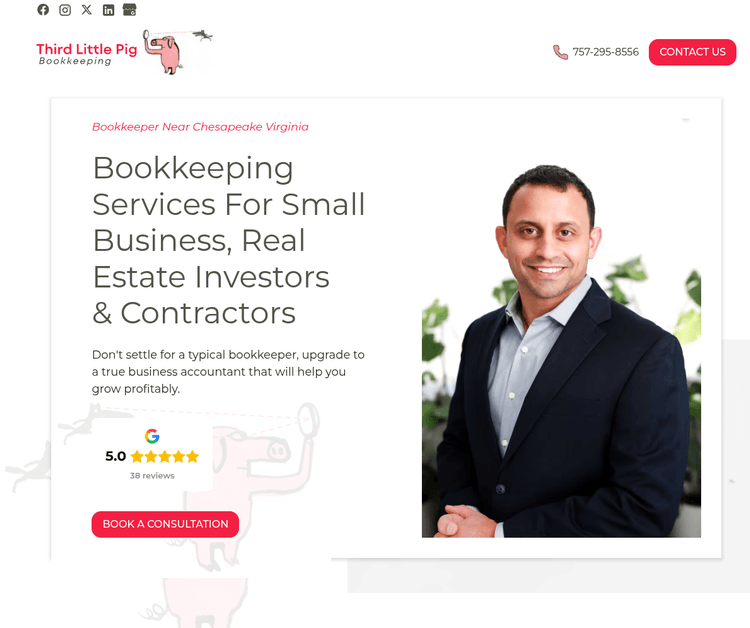 Third Little Pig Bookkeeping