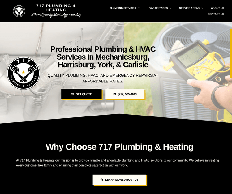 Professional Plumbing & HVAC Services in Mechanicsburg, Harrisburg, York & Carlisle