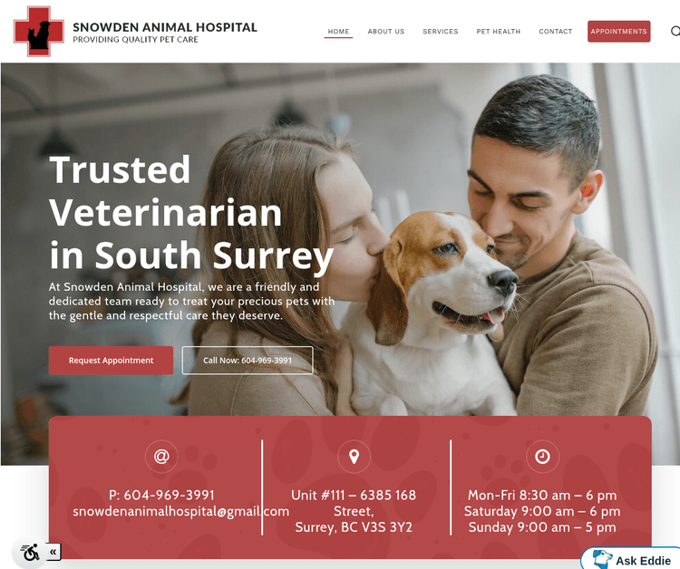 Snowden Animal Hospital Cloverdale BC