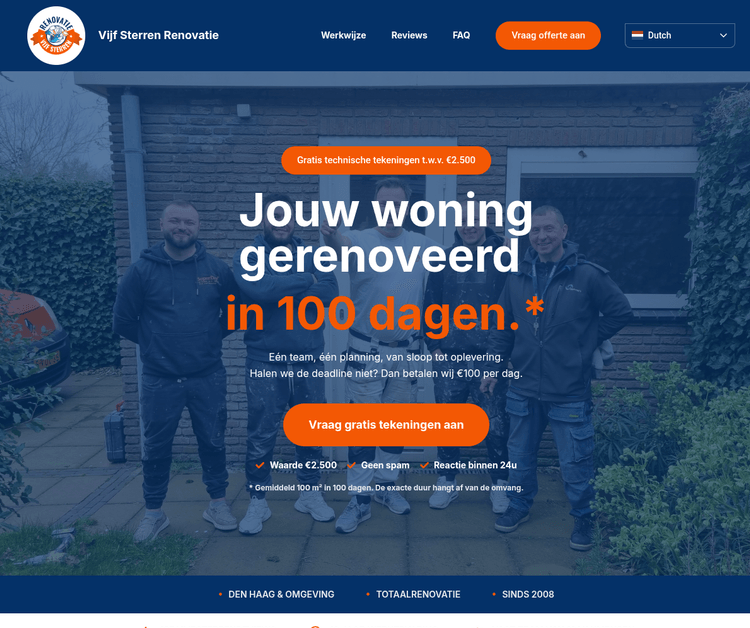 Vijf Sterren Onderhoud en Renovatie