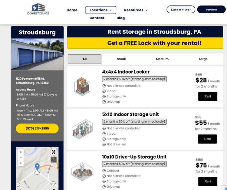 Dove Storage - Stroudsburg
