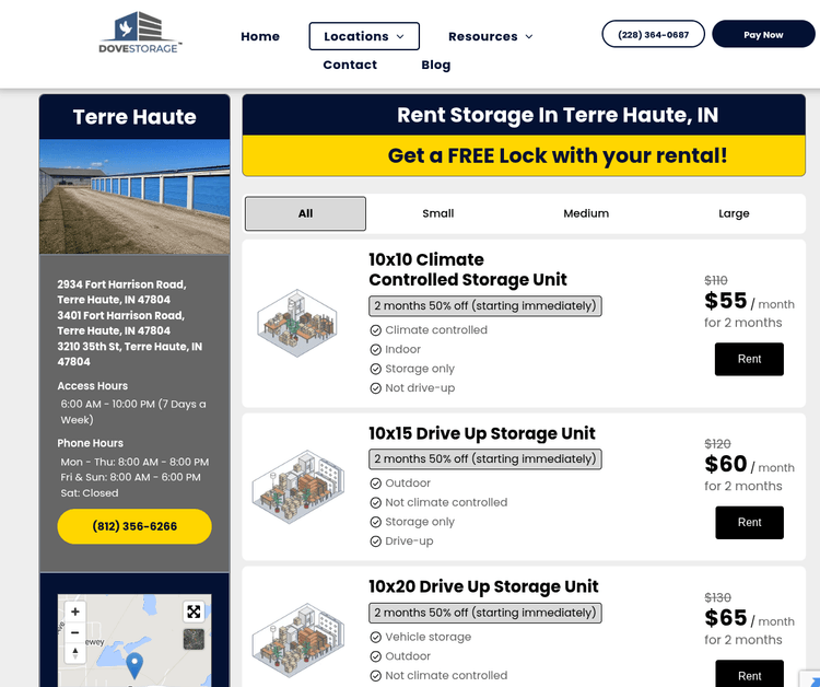 Dove Storage - Terre Haute