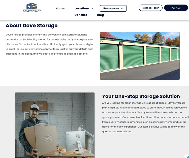 Dove Storage - Princeton