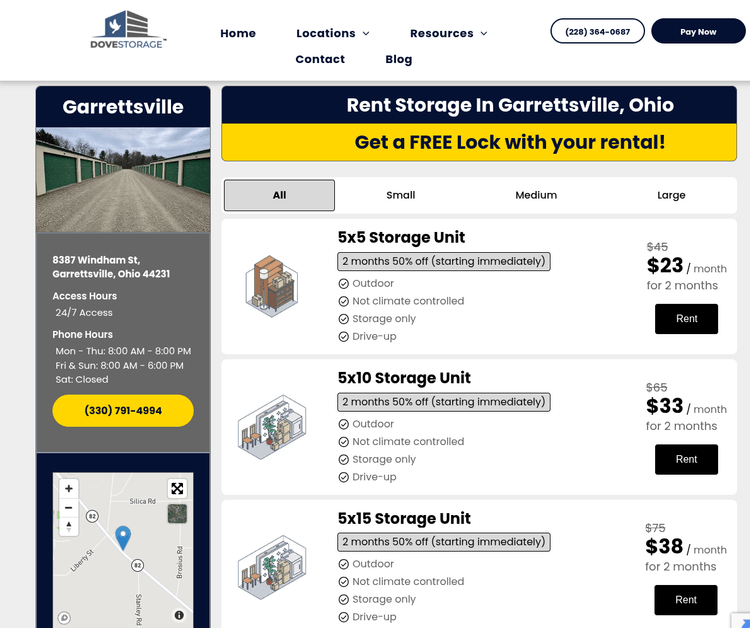 Dove Storage - Garrettsville