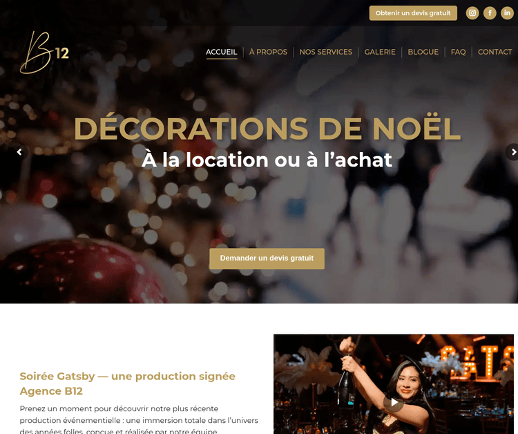 Agence B12 | Organisation d'événements
