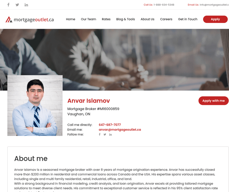 Anvar Islamov - Mortgage Outlet