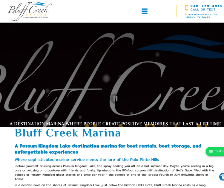 Bluff Creek Marina