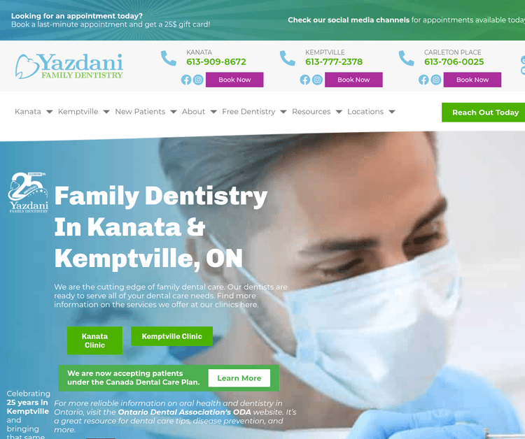 Yazdani Family Dentistry | Kemptville Dentist