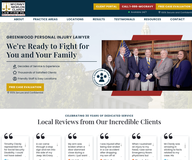McCravy Newlon and Clardy Law Firm