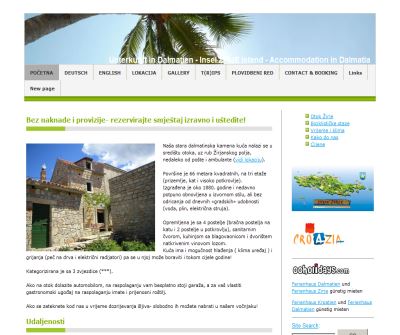 Unterkunft in Dalmatien-Insel ZIRJE Island-Accommodation in Dalmatia