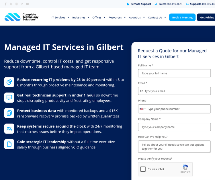 Complete Technology Solutions, LLC - Gilbert Managed IT Services Company