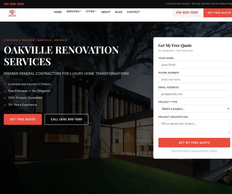 Oakville Renovation Services