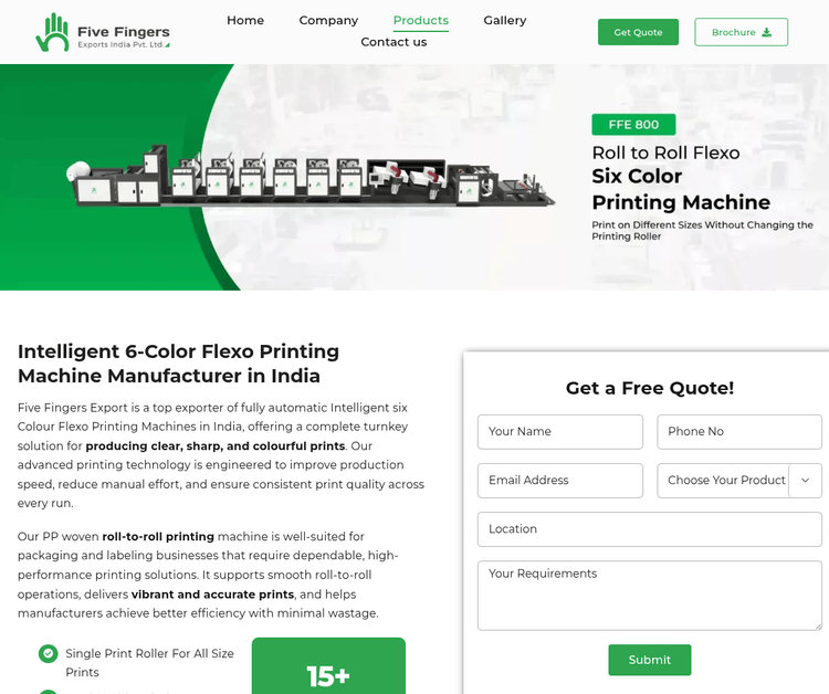 Five Fingers Export