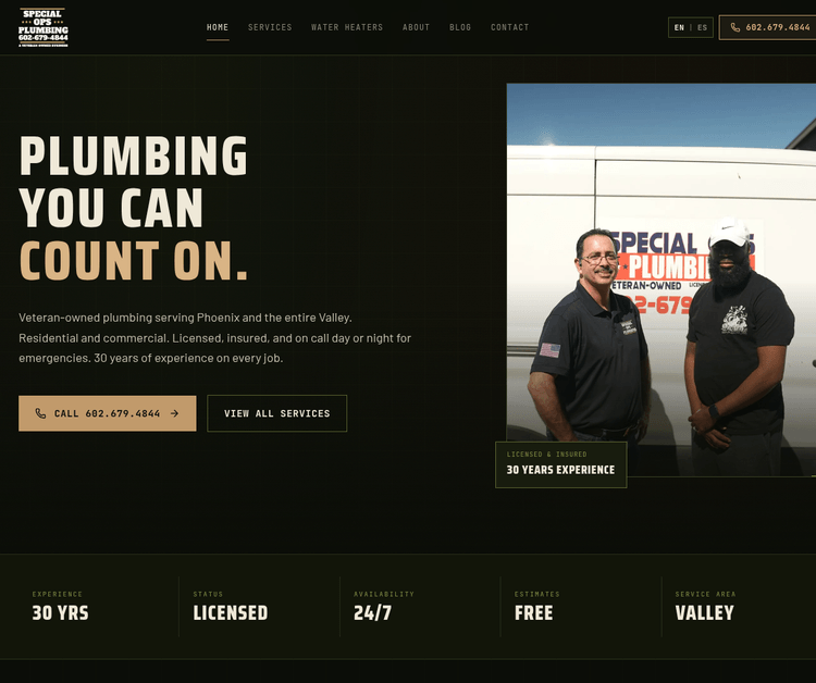 Special Ops Plumbing AZ