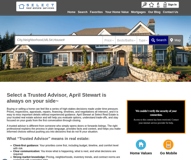 Select Real Estate Services: April Stewart