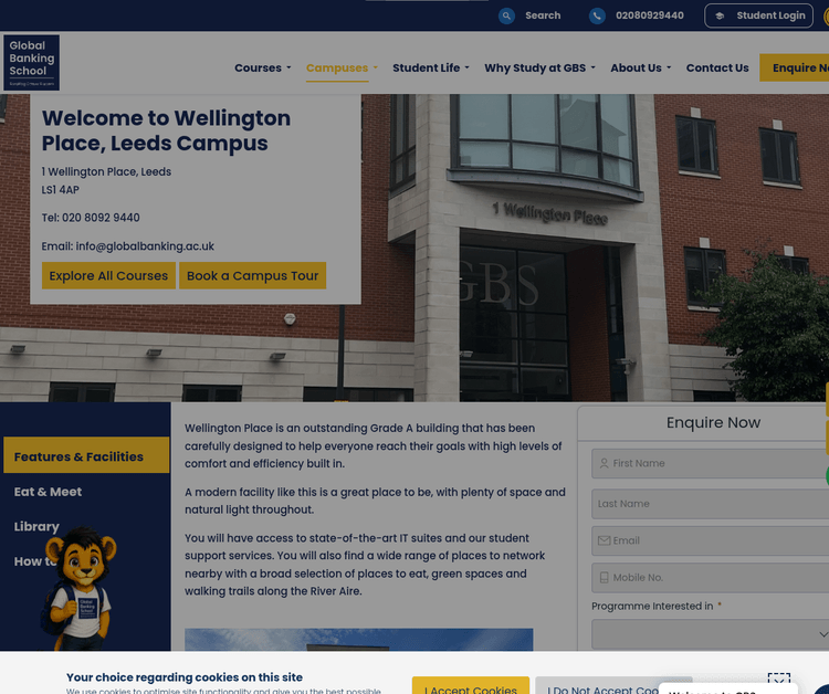 Global Banking School (GBS) Wellington Place Leeds Campus