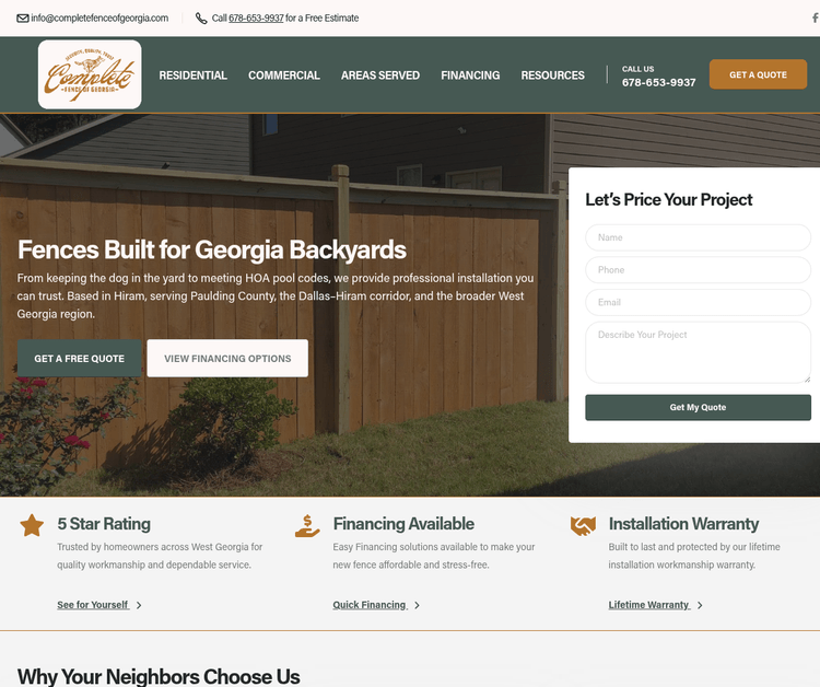 Complete Fence of Georgia