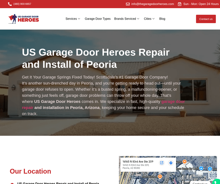 US Garage Door Heroes Repair and Install of Peoria