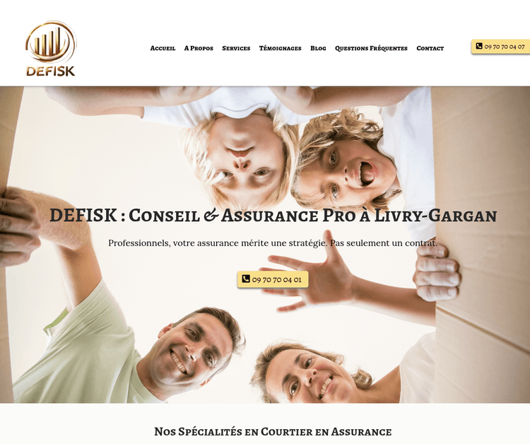 DEFISK - Courtier en Assurances pour Professionnels