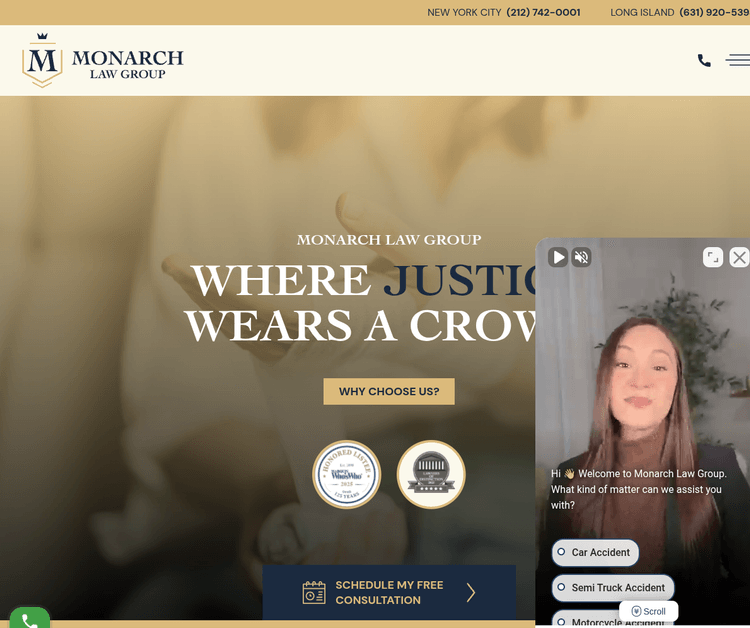 Monarch Law Group - New York Personal Injury Lawyers