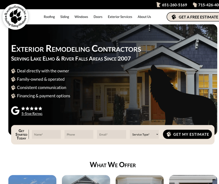 Blackwolf Exteriors Inc