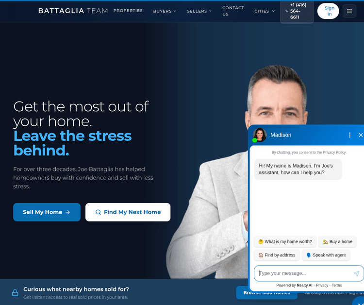 JOE BATTAGLIA - ReMax Realty Specialists Real Estate Agent