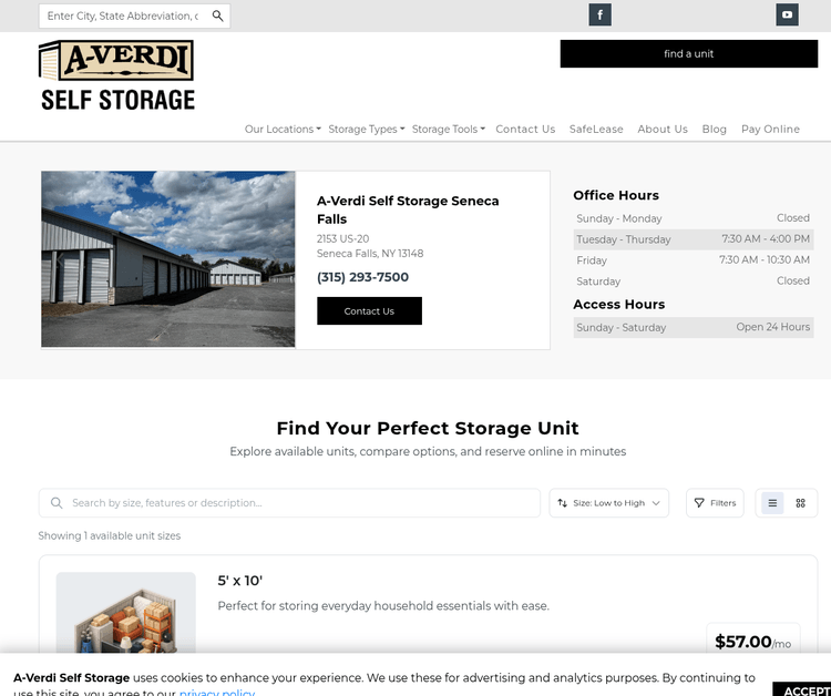 A-Verdi Self Storage Seneca Falls