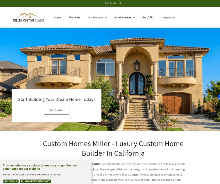 Custom Homes Miller - Luxury Custom Home Builder in California